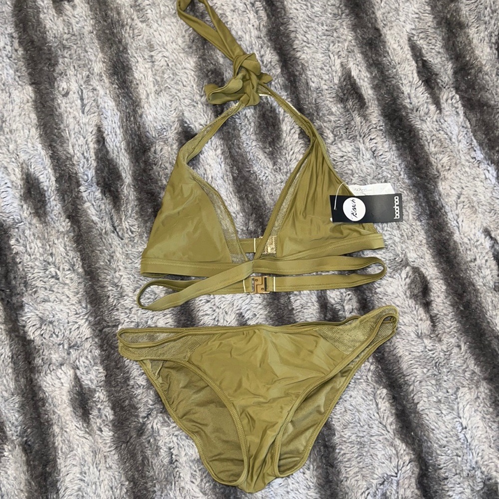 BRAND NEW Olive Green Boohoo Bikini